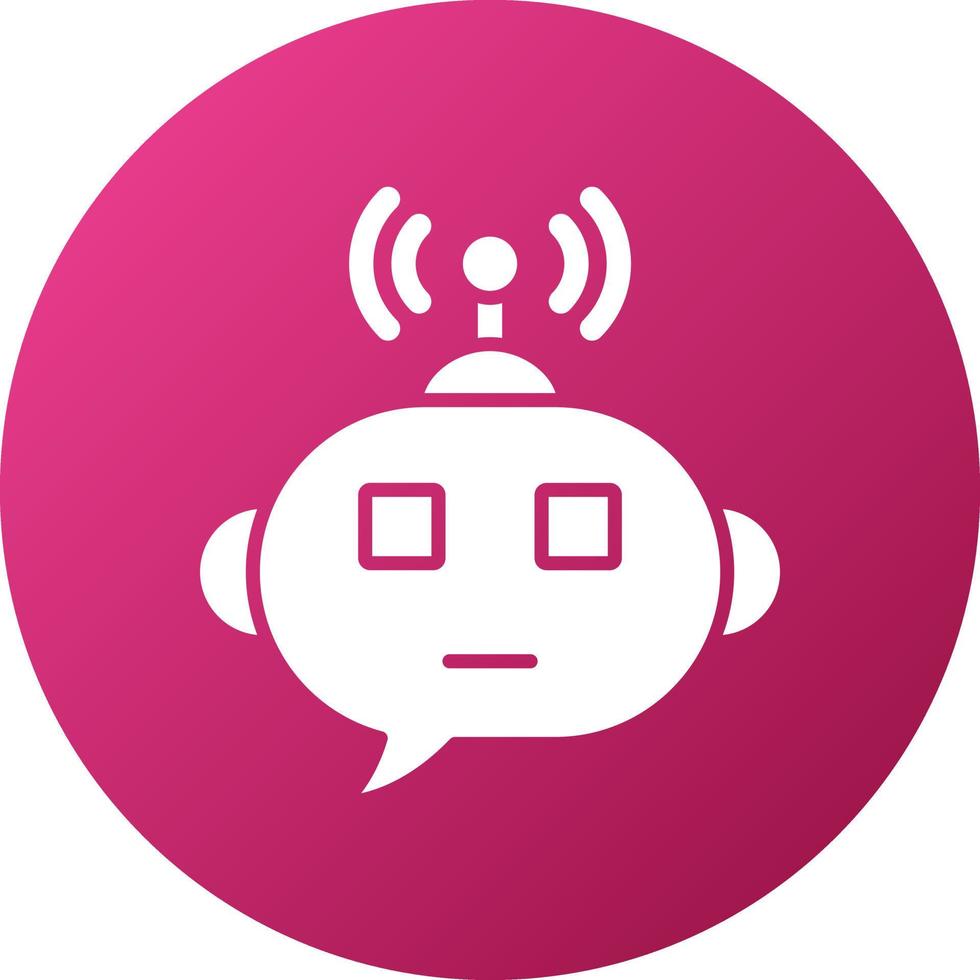 Smart Chat Bot Icon Style vector