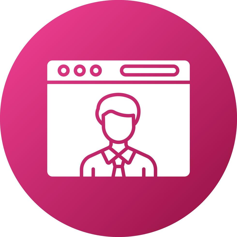 Blogger Icon Style vector