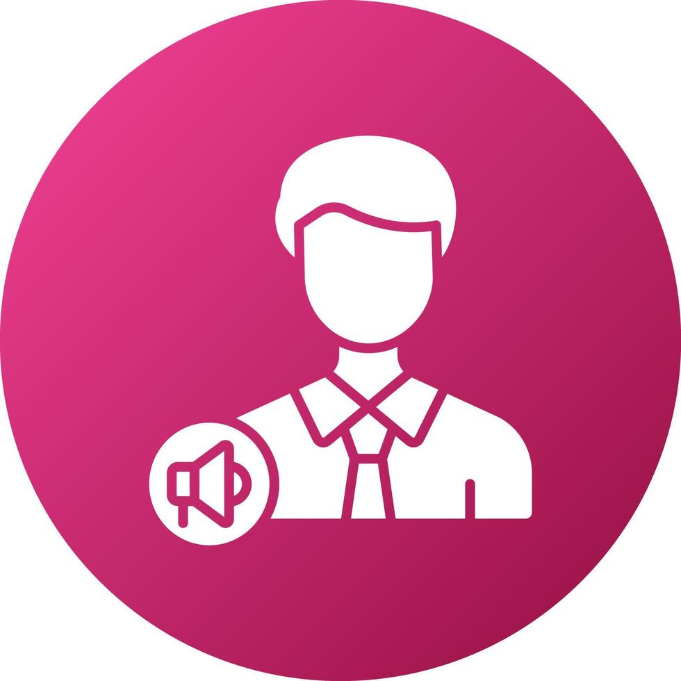 Content Marketer Icon Style vector