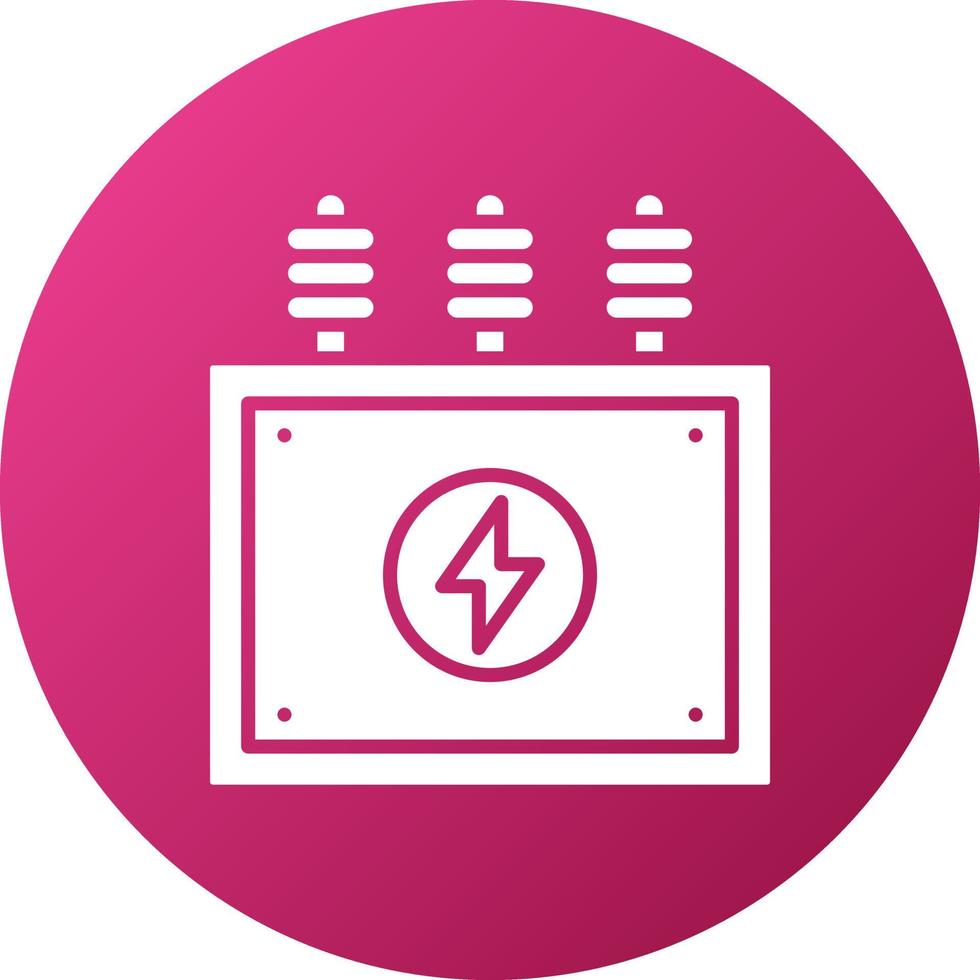 Power Transformer Icon Style vector