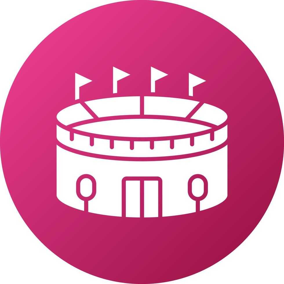 estilo de icono de estadio vector