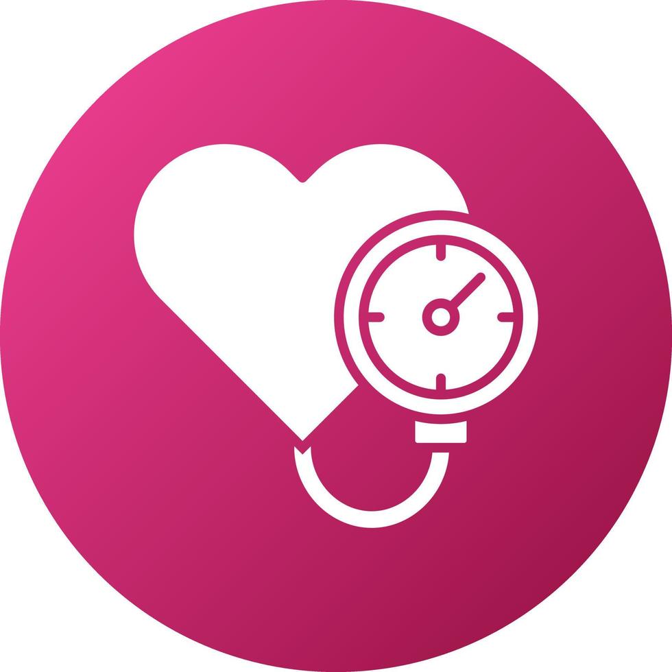 Blood Pressure Gauge Icon Style vector
