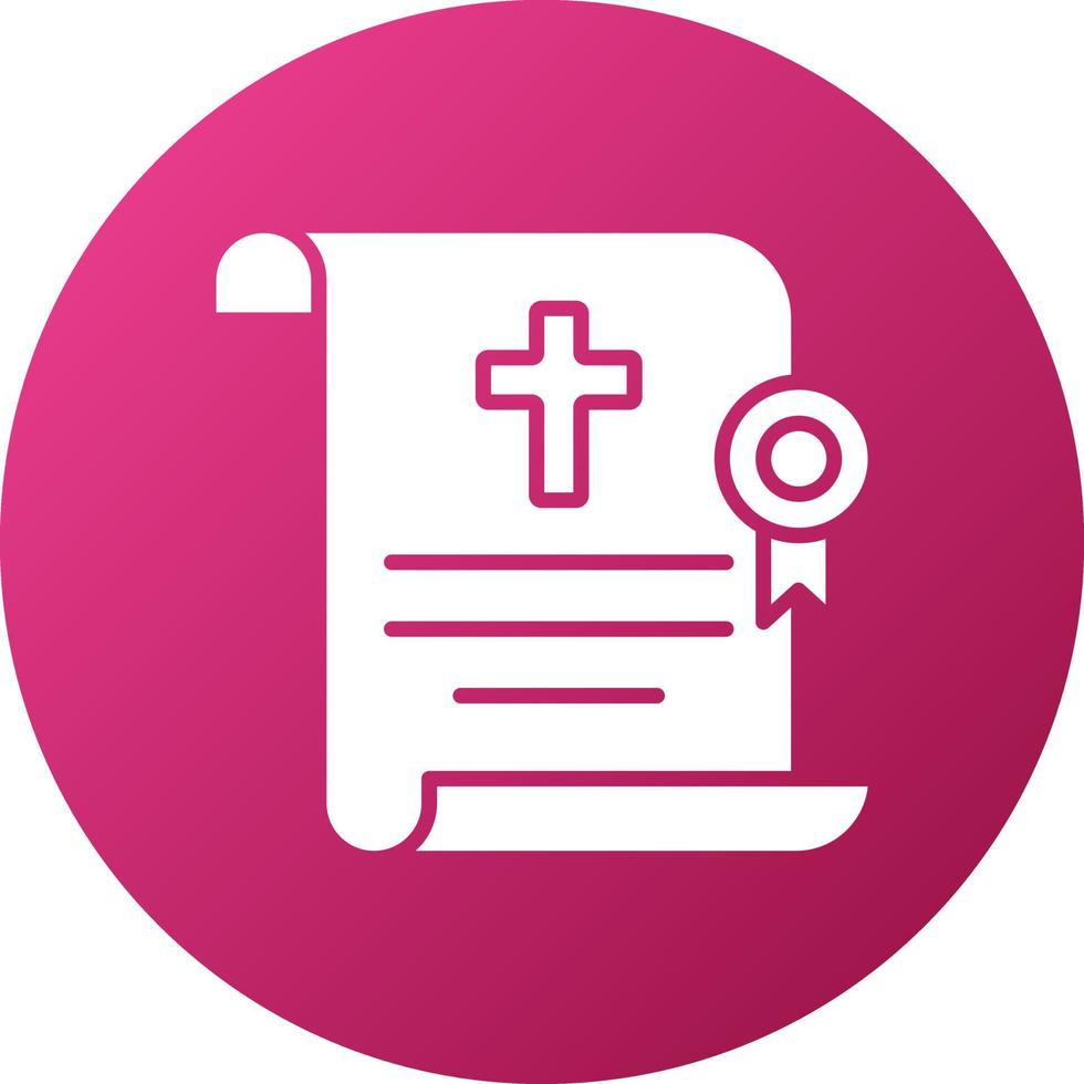 Death Certificate Icon Style vector