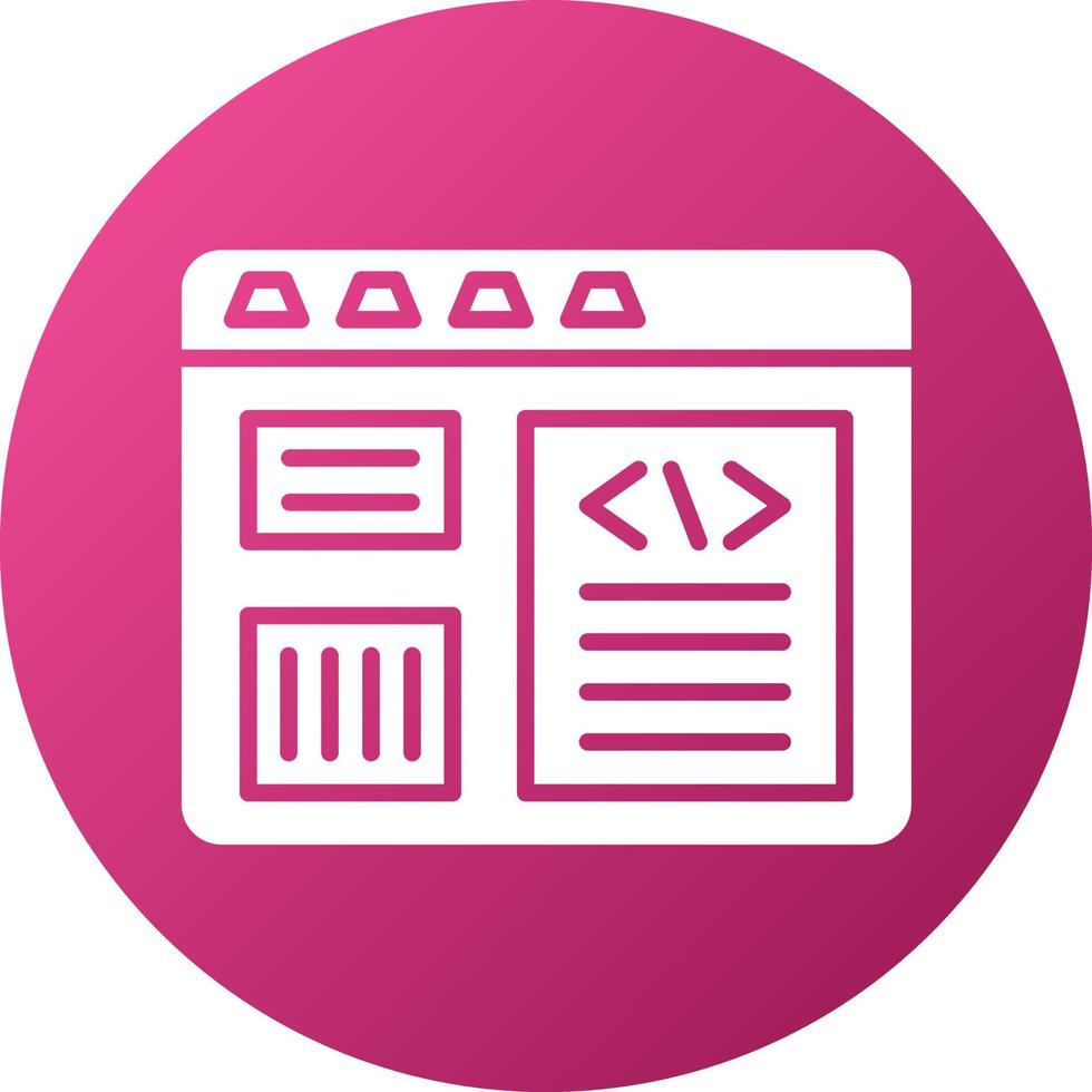 Website Layout Icon Style vector