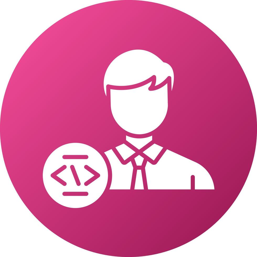 Programmer Icon Style vector