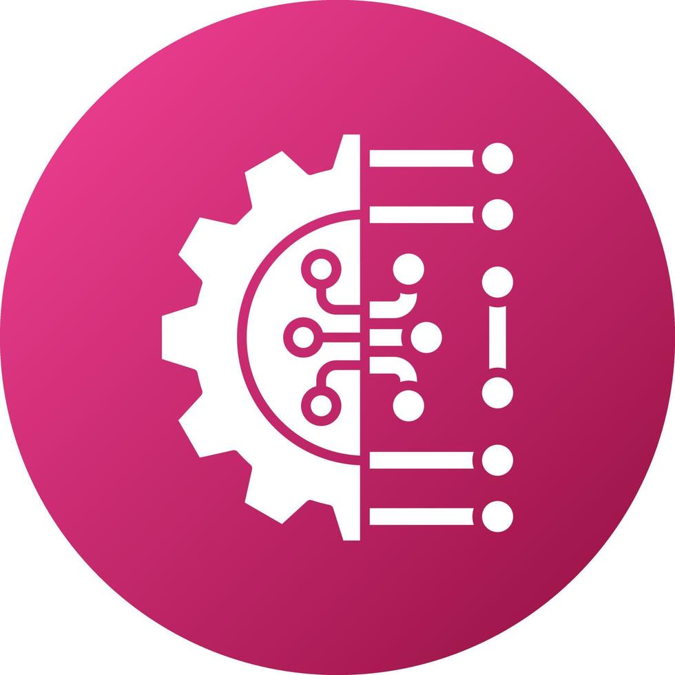 Machine Learning Icon Style vector