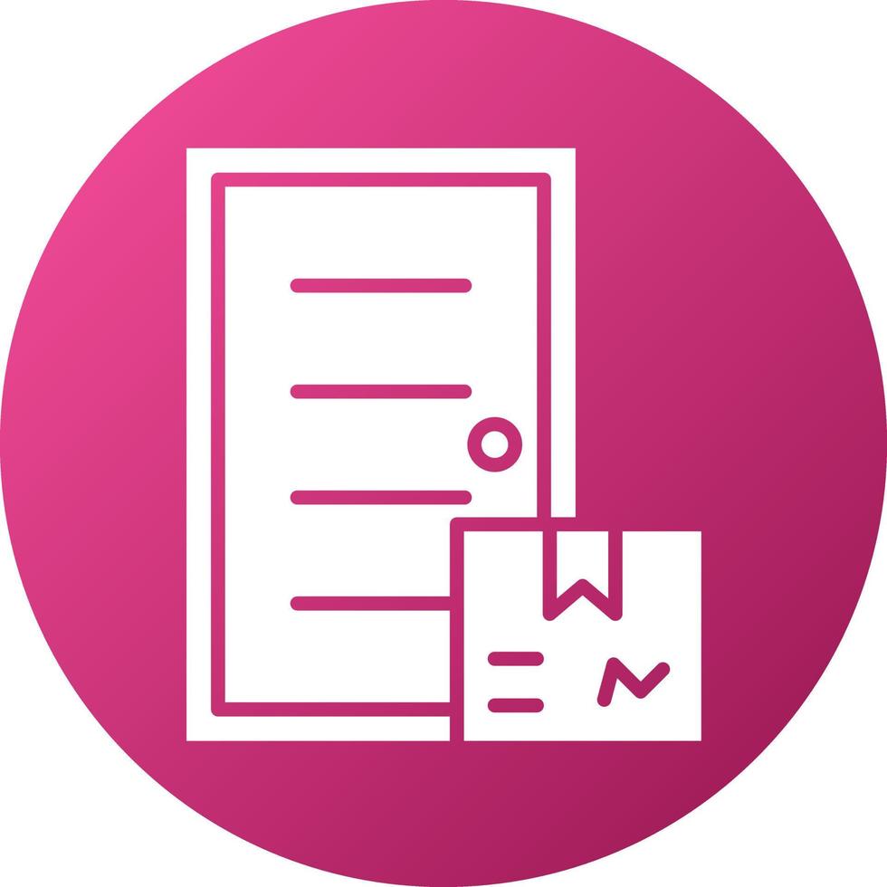 Door Delivery Icon Style vector