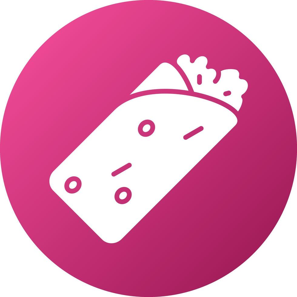 Burrito Icon Style vector