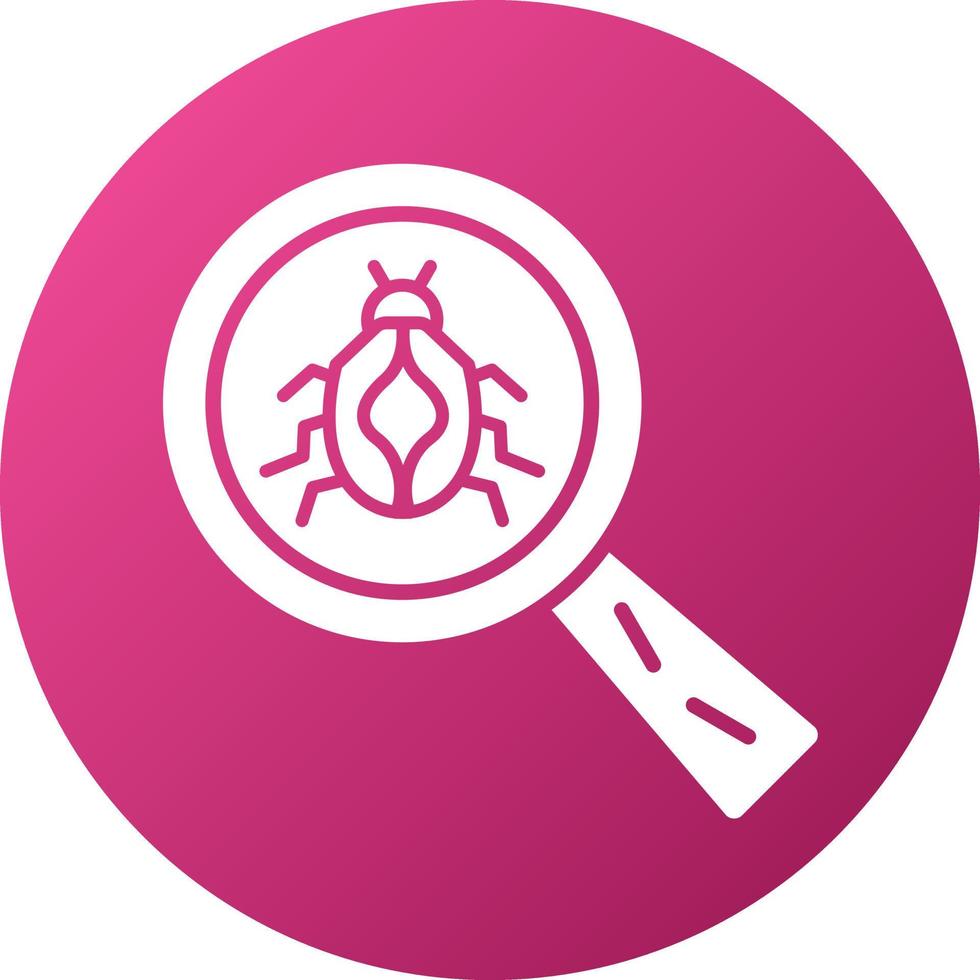 Search Bug Icon Style vector