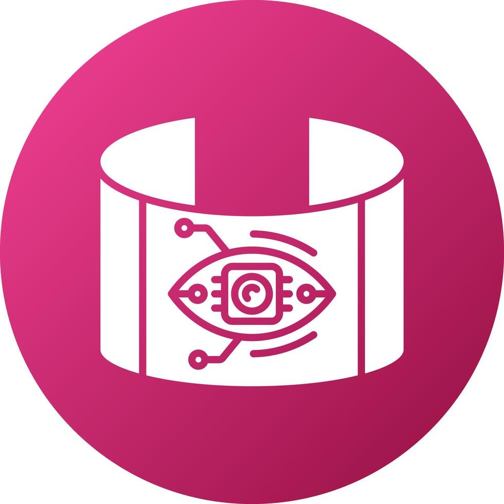 Eye Augmentation Icon Style vector