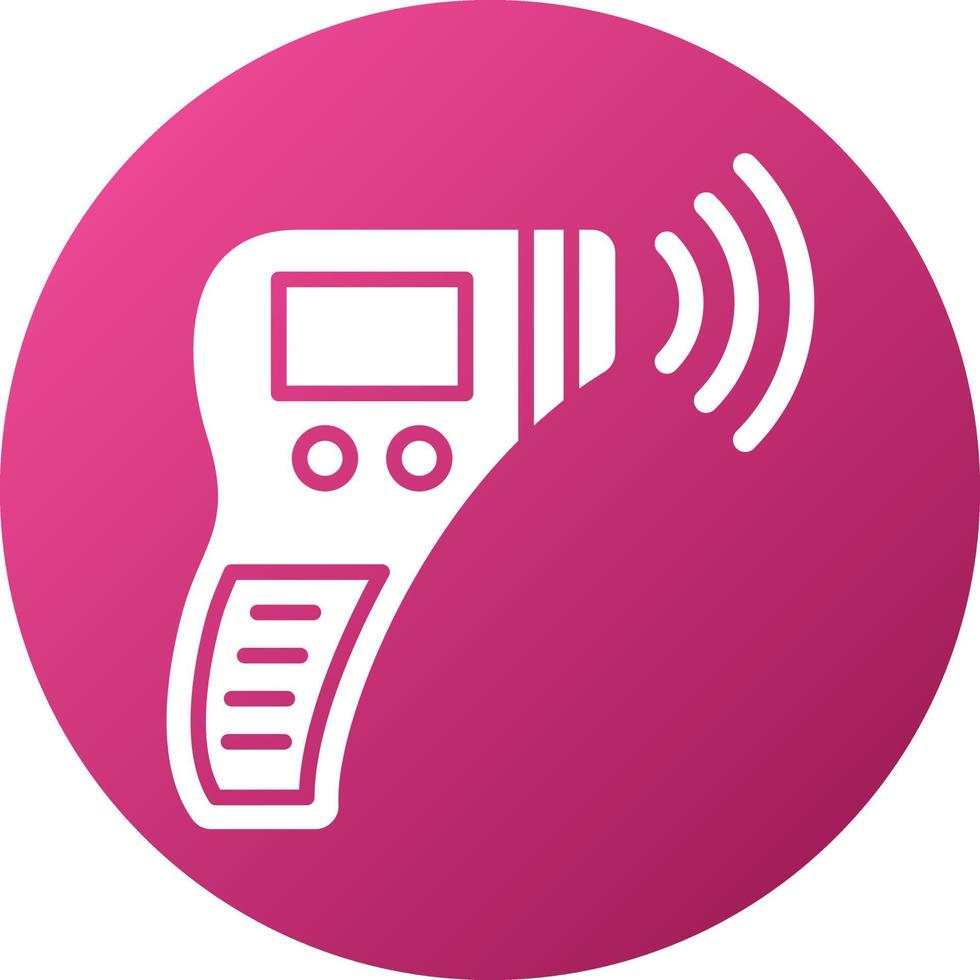Thermometer Gun Icon Style vector