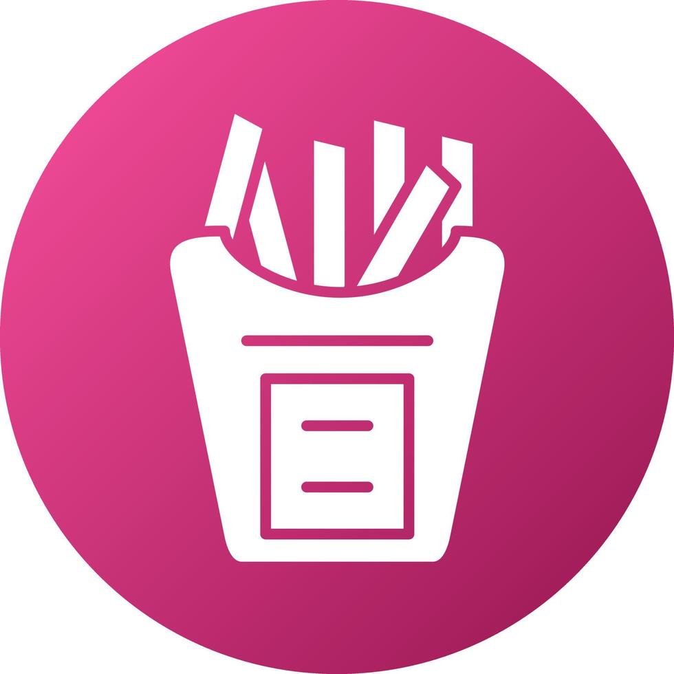 French Fries Icon Style vector