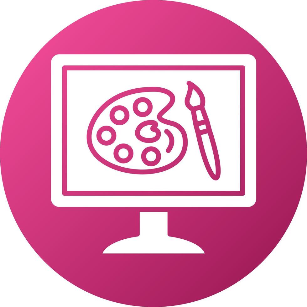 Digital Artwork Icon Style vector