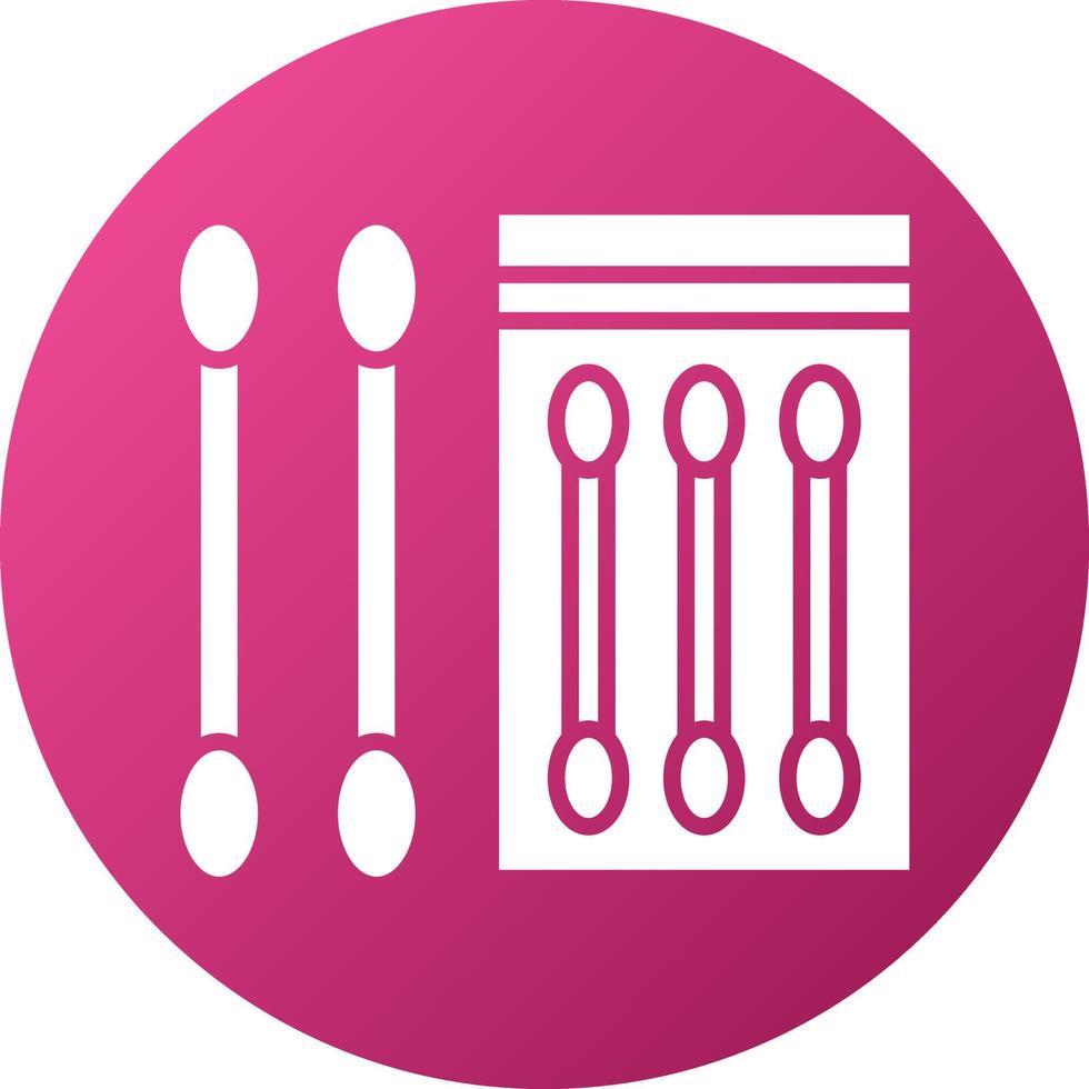 Cotton Swabs Icon Style vector