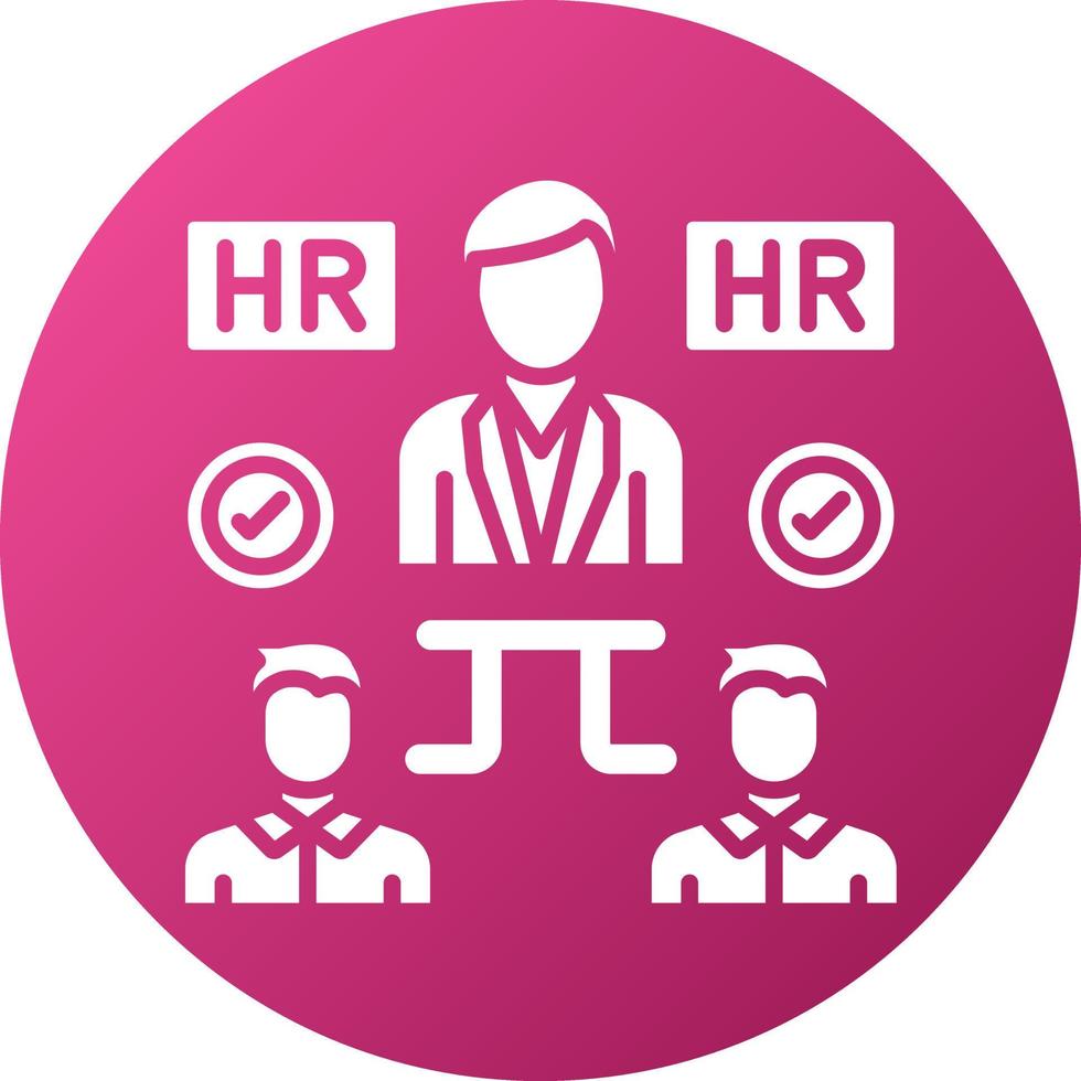 Hiring Manager Icon Style vector