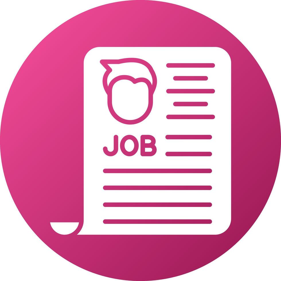 Job Ad Icon Style vector