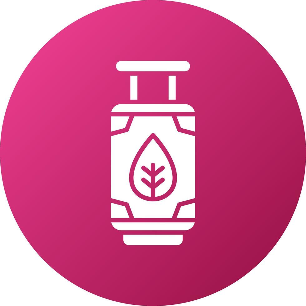 Biogas Cylinder Icon Style vector