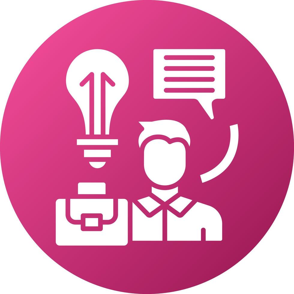 Career Advice Icon Style vector
