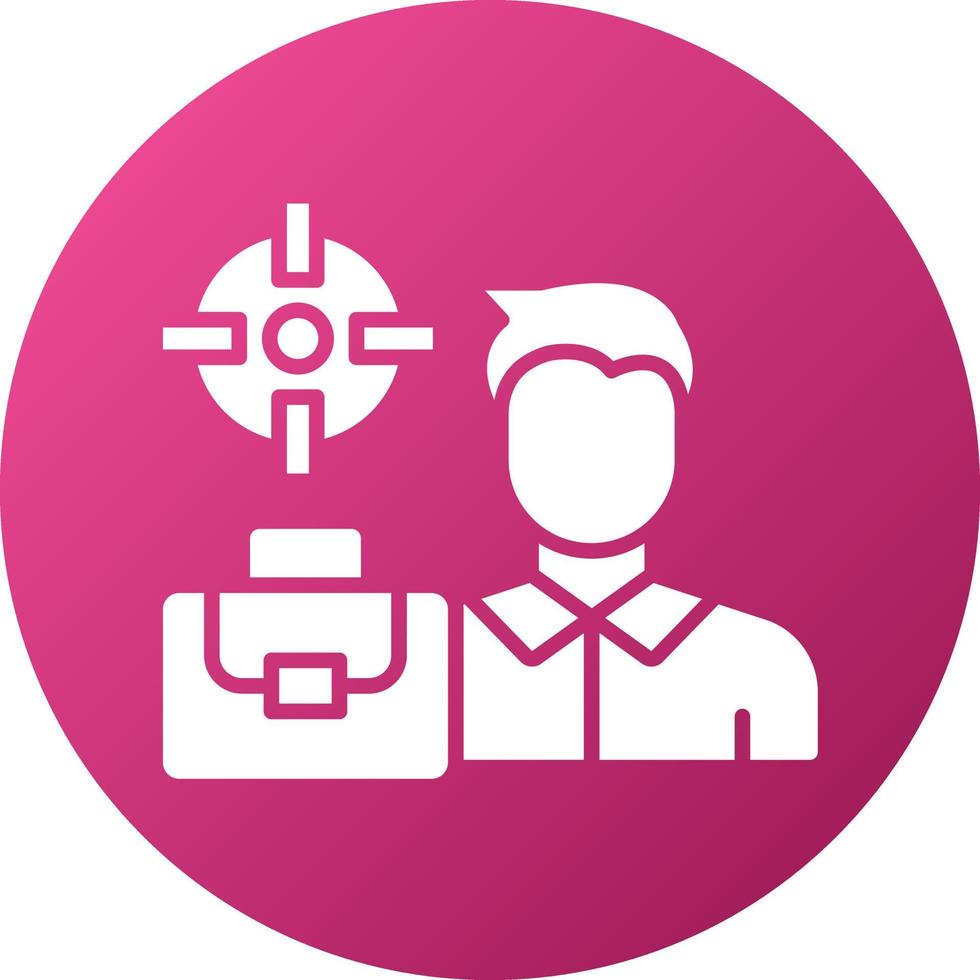 Career Goal Icon Style vector