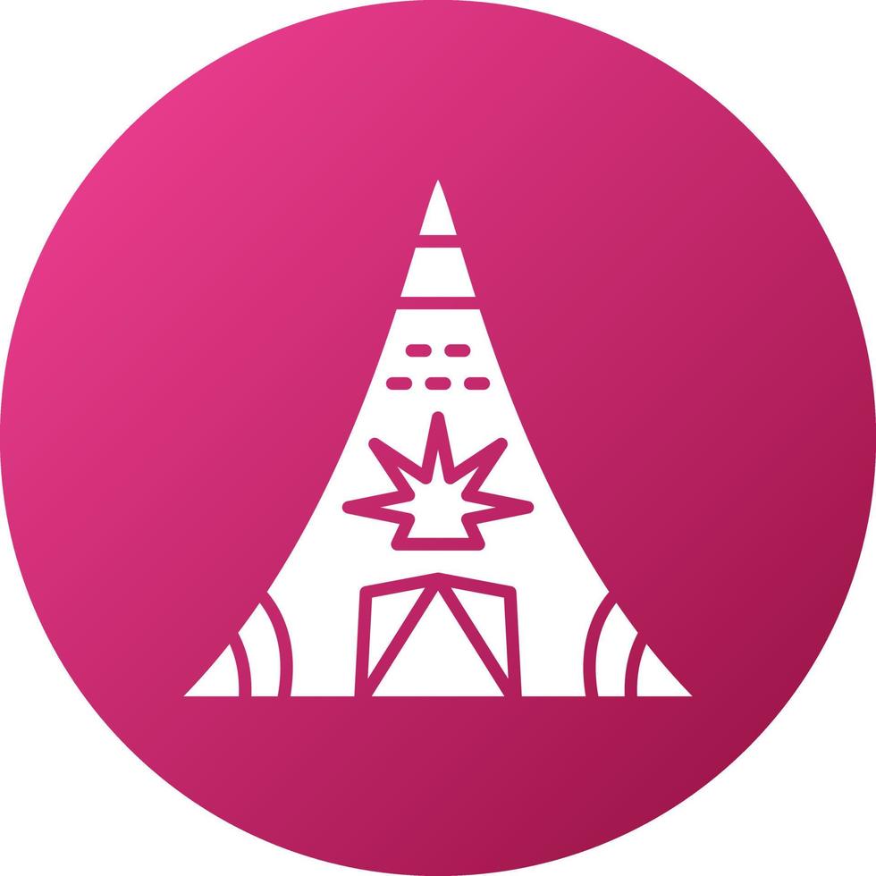 Desert Tipi Icon Style vector