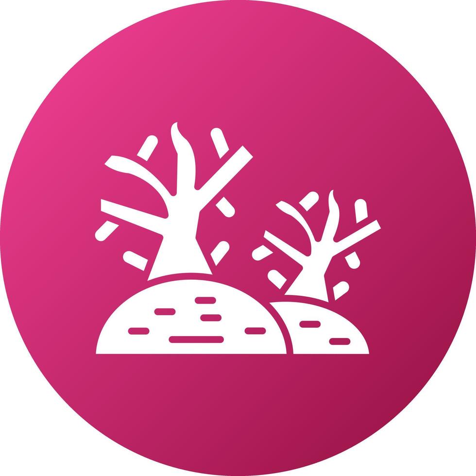 Dry Tree Icon Style vector