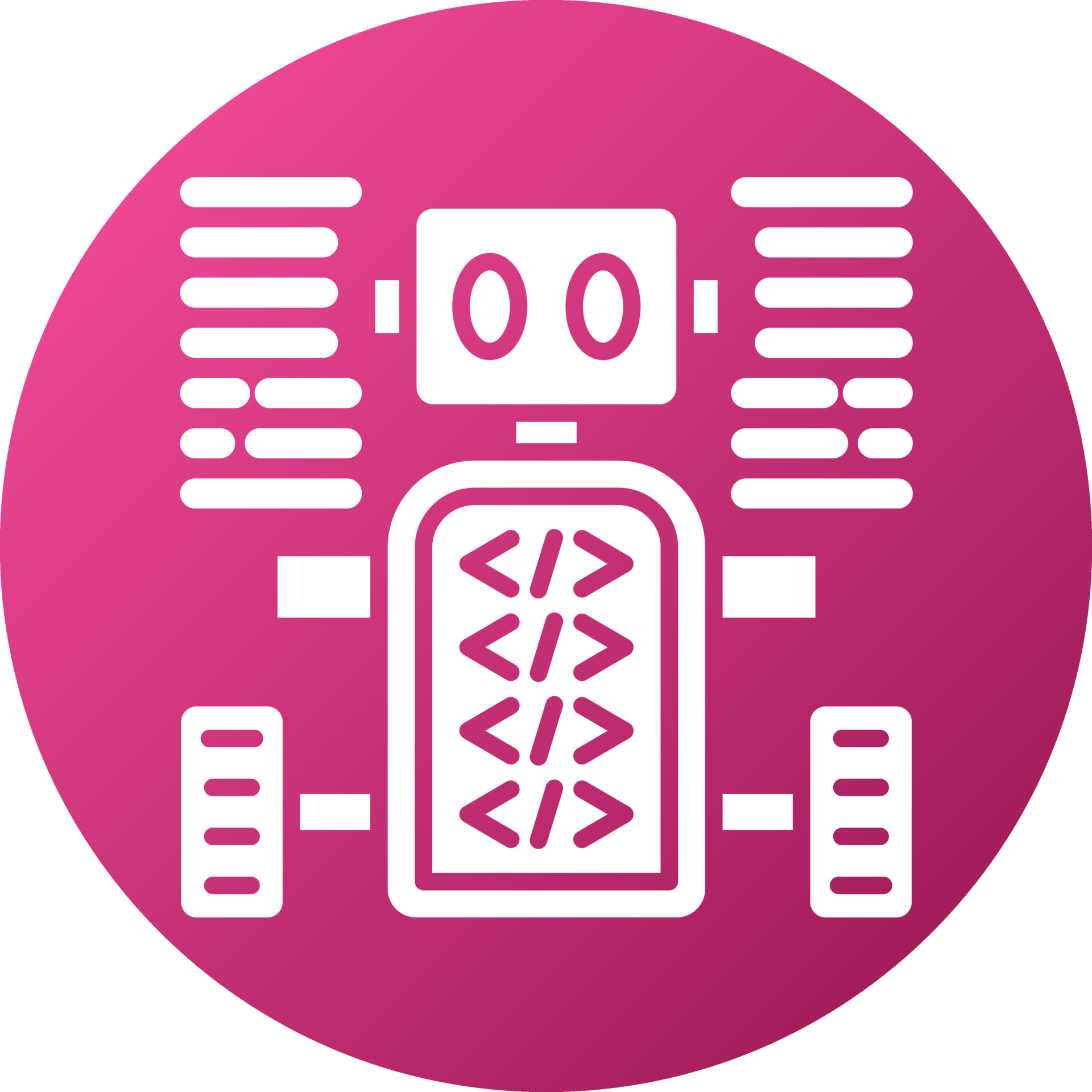 Programmed Robot Icon Style 21803716 Vector Art at Vecteezy