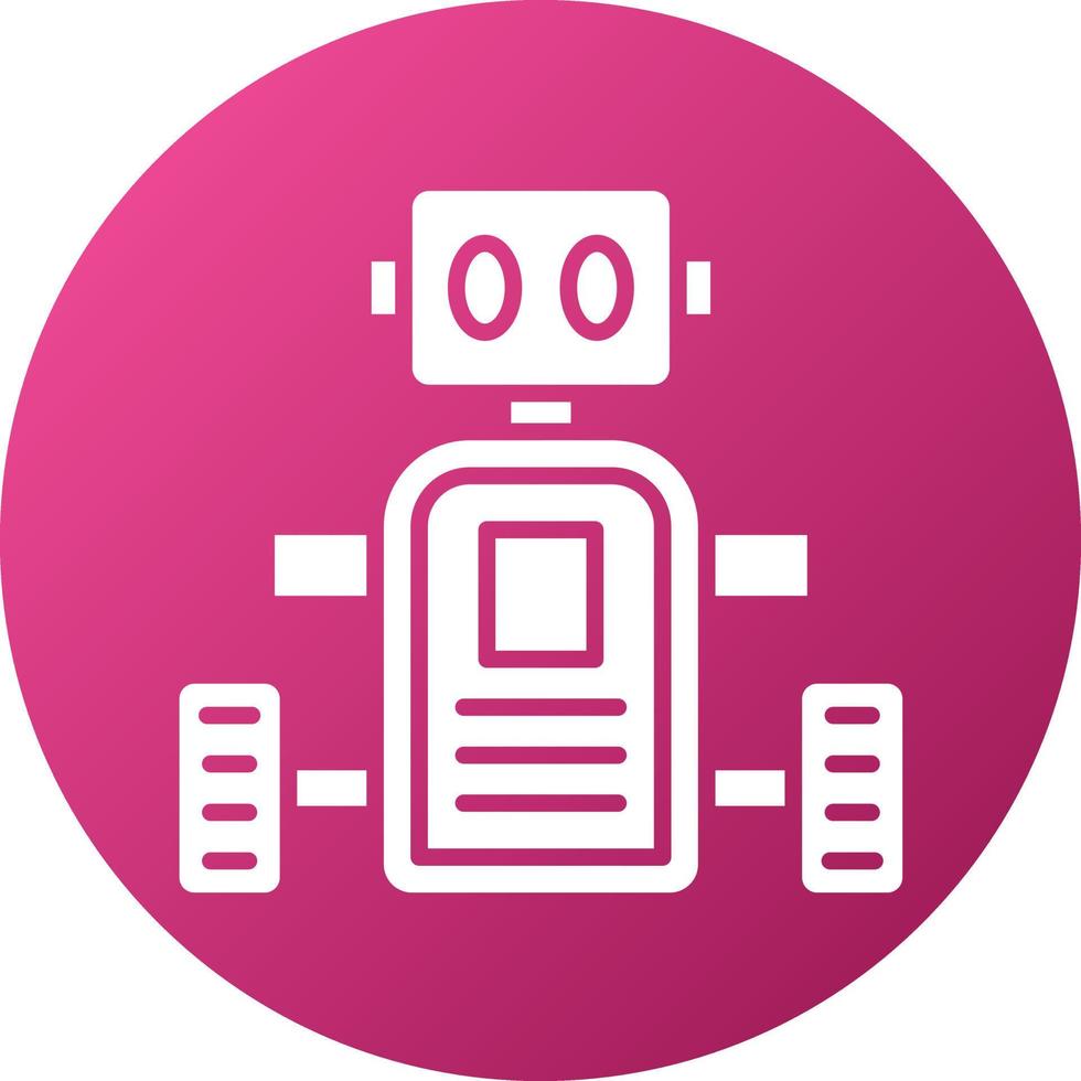 Mobile Robot Icon Style vector