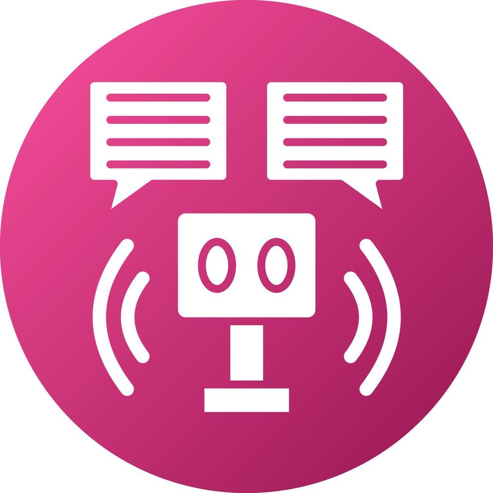 Robot Assistant Icon Style vector