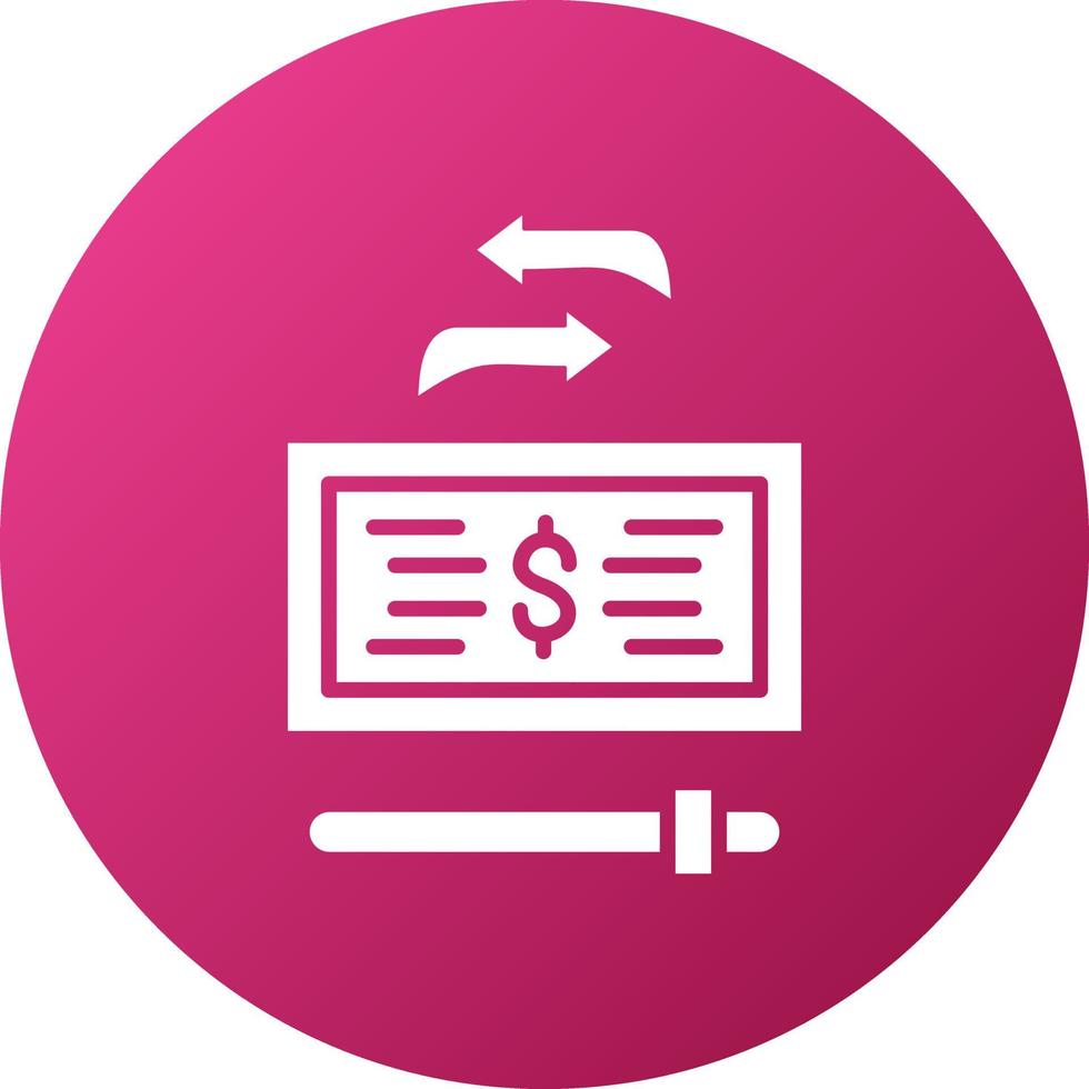 Maximum Transaction Amount Icon Style vector