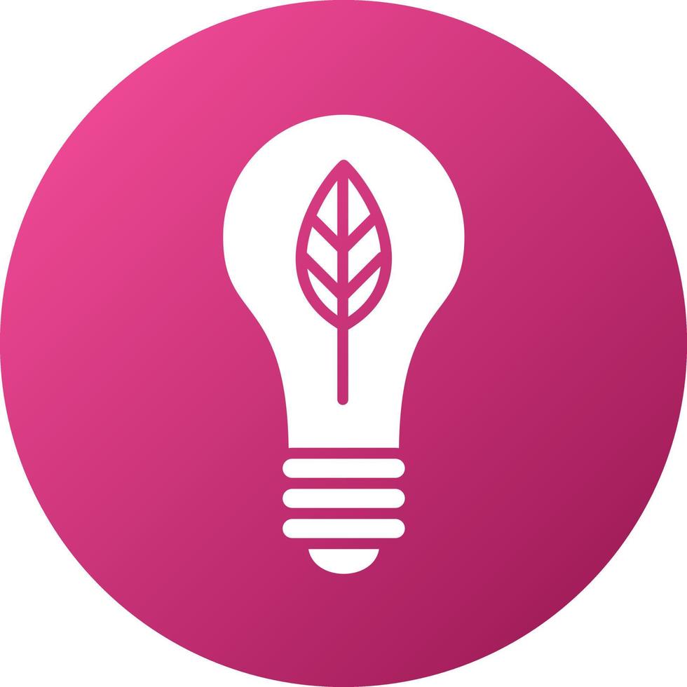 Ecologic Bulb Icon Style vector