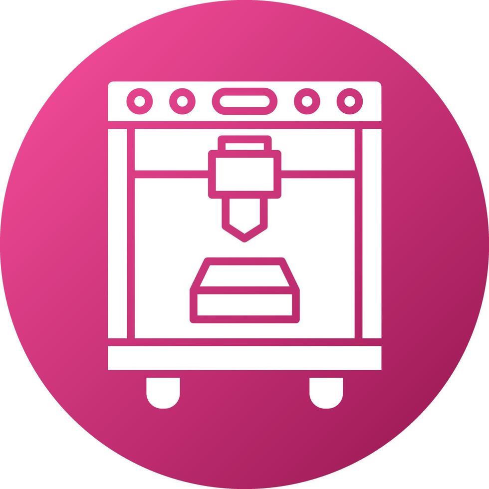 3D Printing Icon Style vector