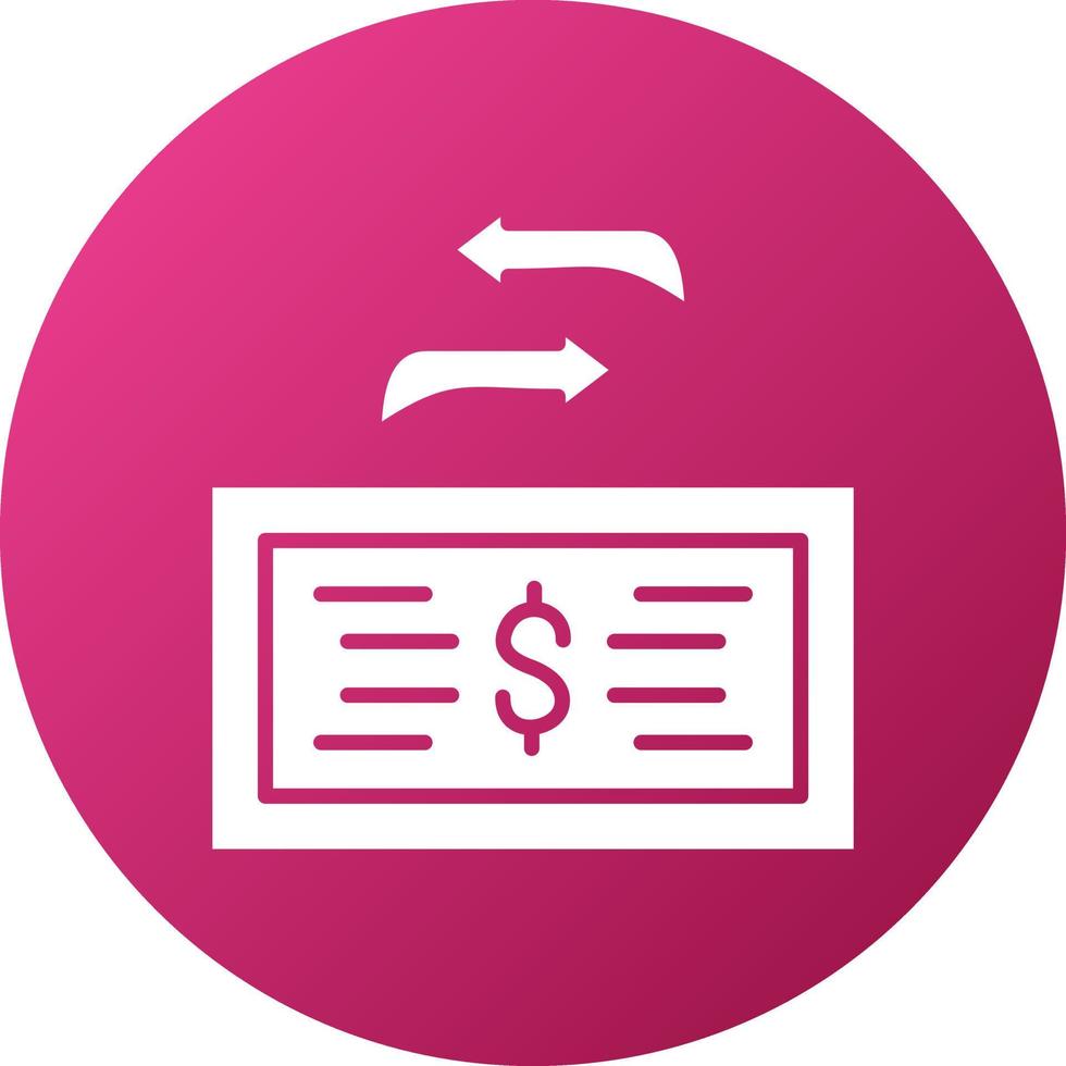 Transfer Amount Icon Style vector