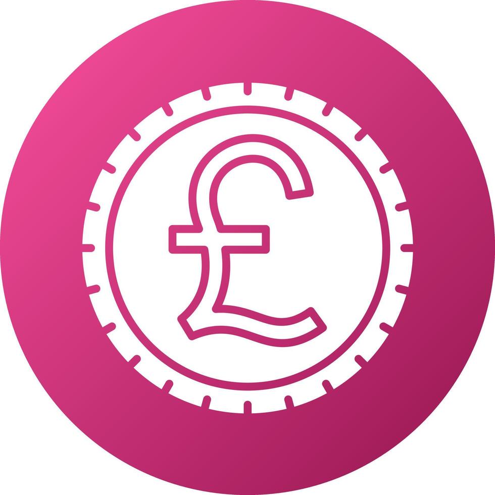 British Pound Icon Style vector