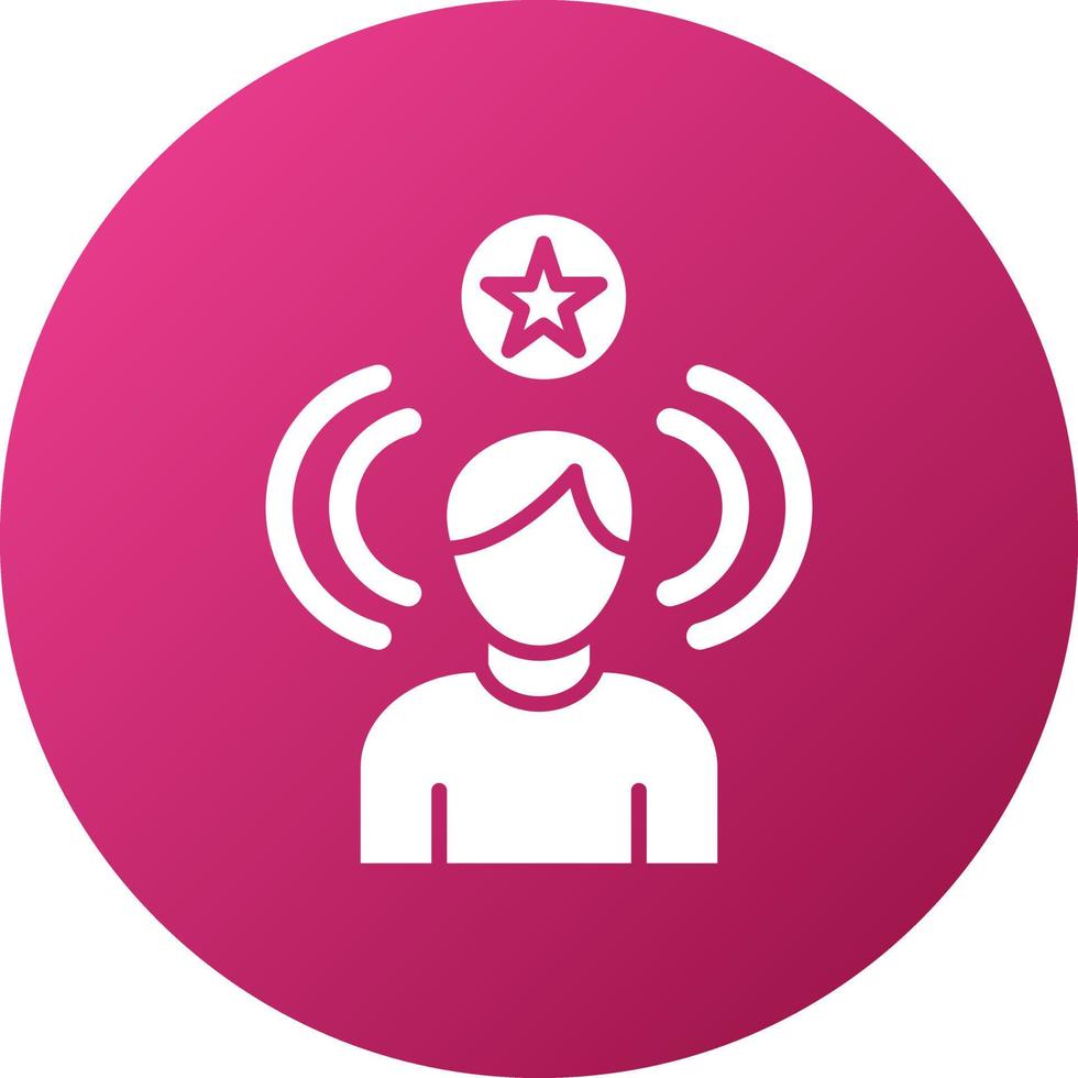Celebrity Influencers Icon Style vector