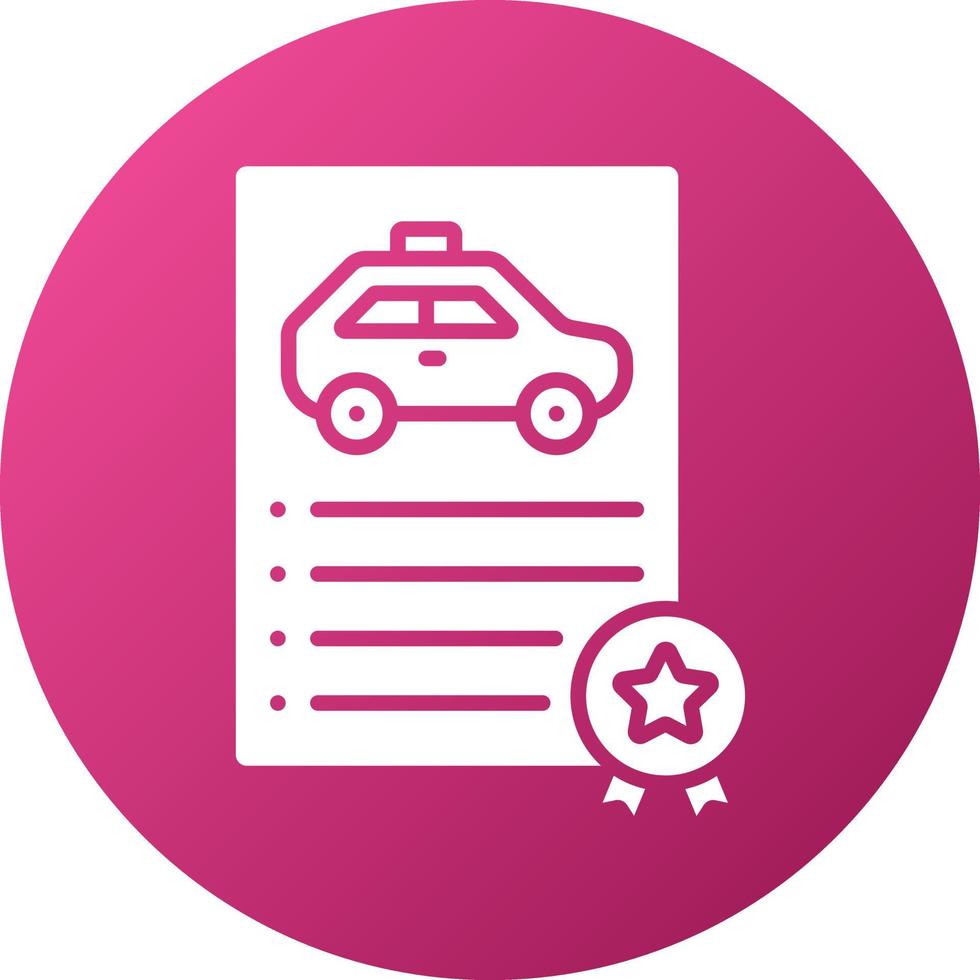 License Icon Style vector
