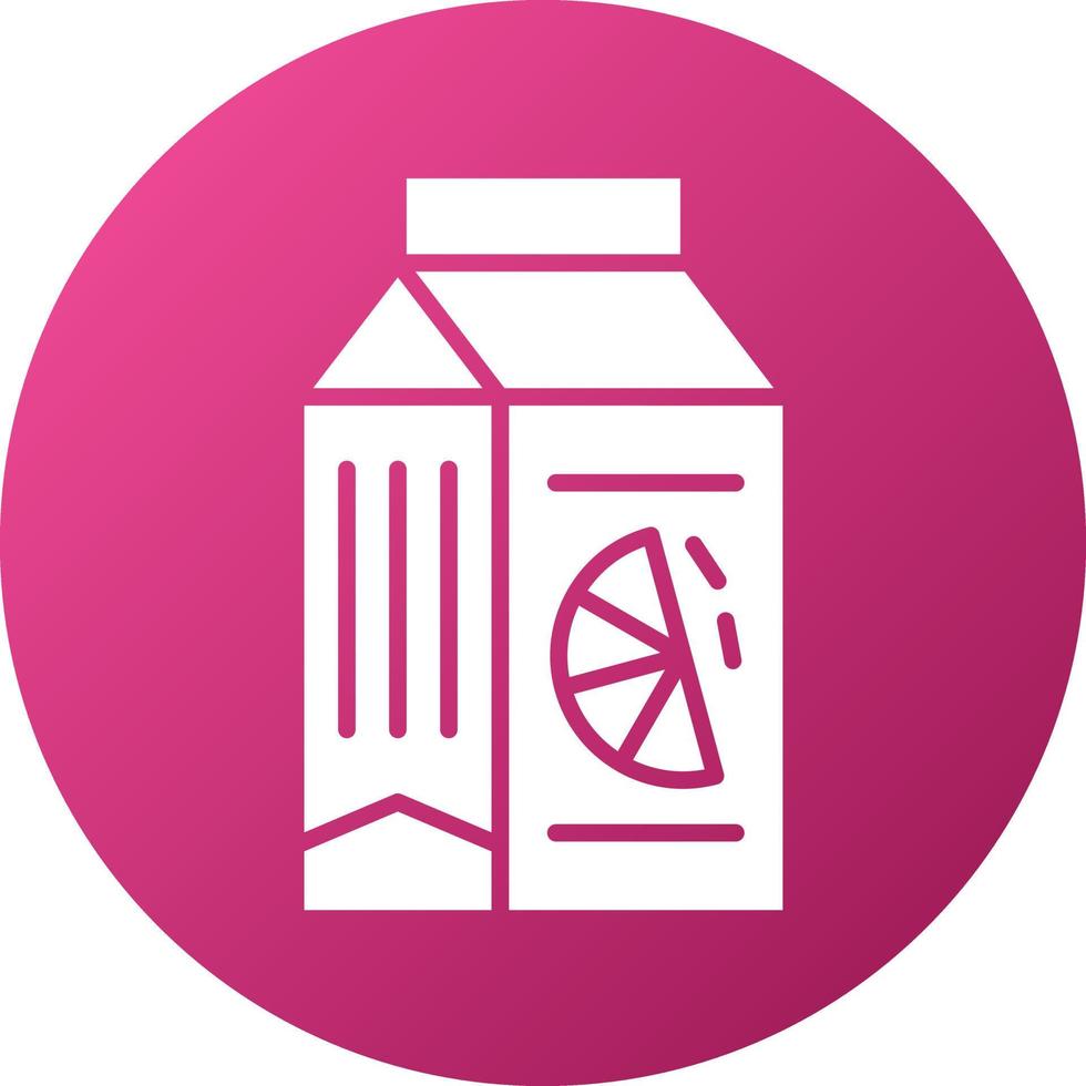 Juice Box Icon Style vector