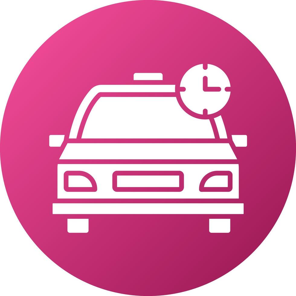 Busy Taxi Icon Style vector