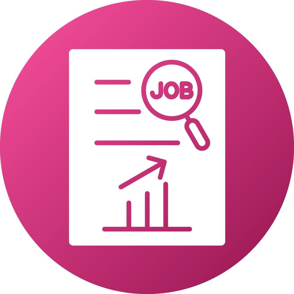 Job Analysis Icon Style vector