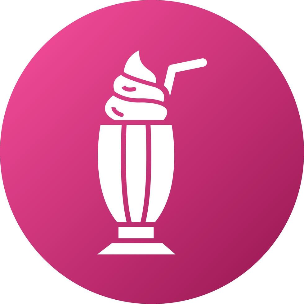 Milkshake Icon Style vector