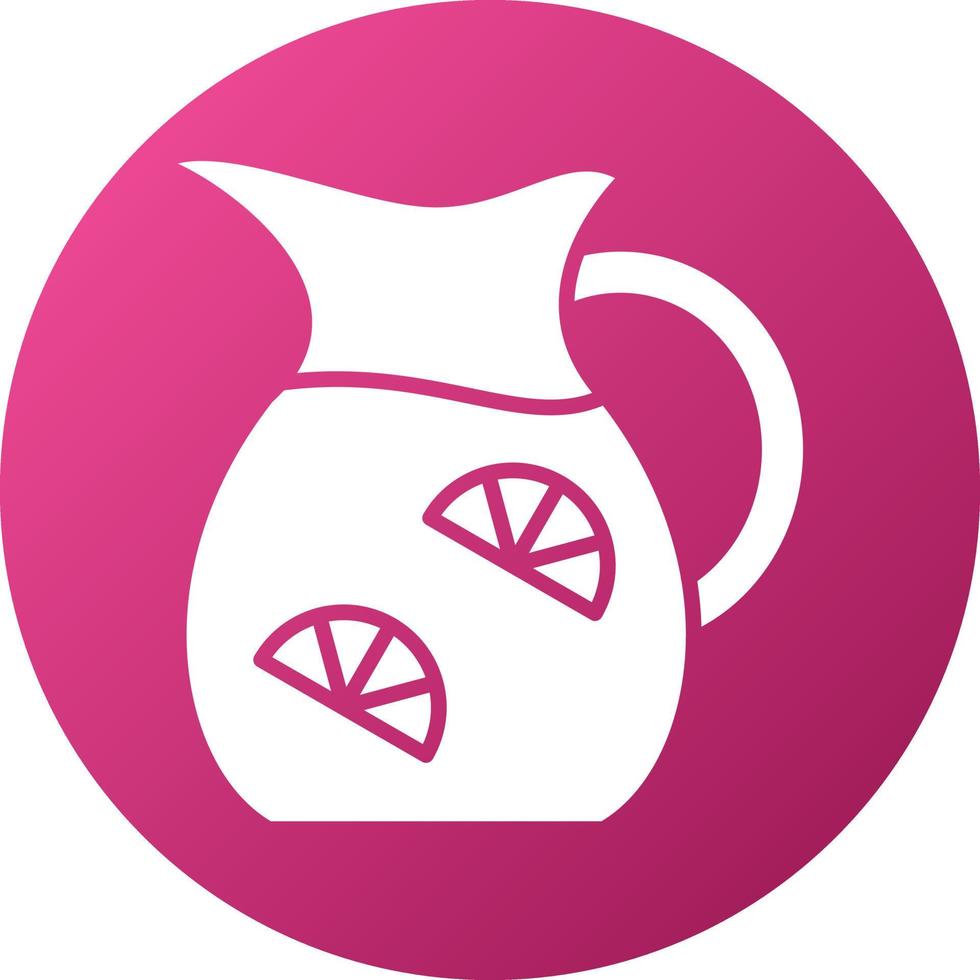 Lemonade Jug Icon Style vector