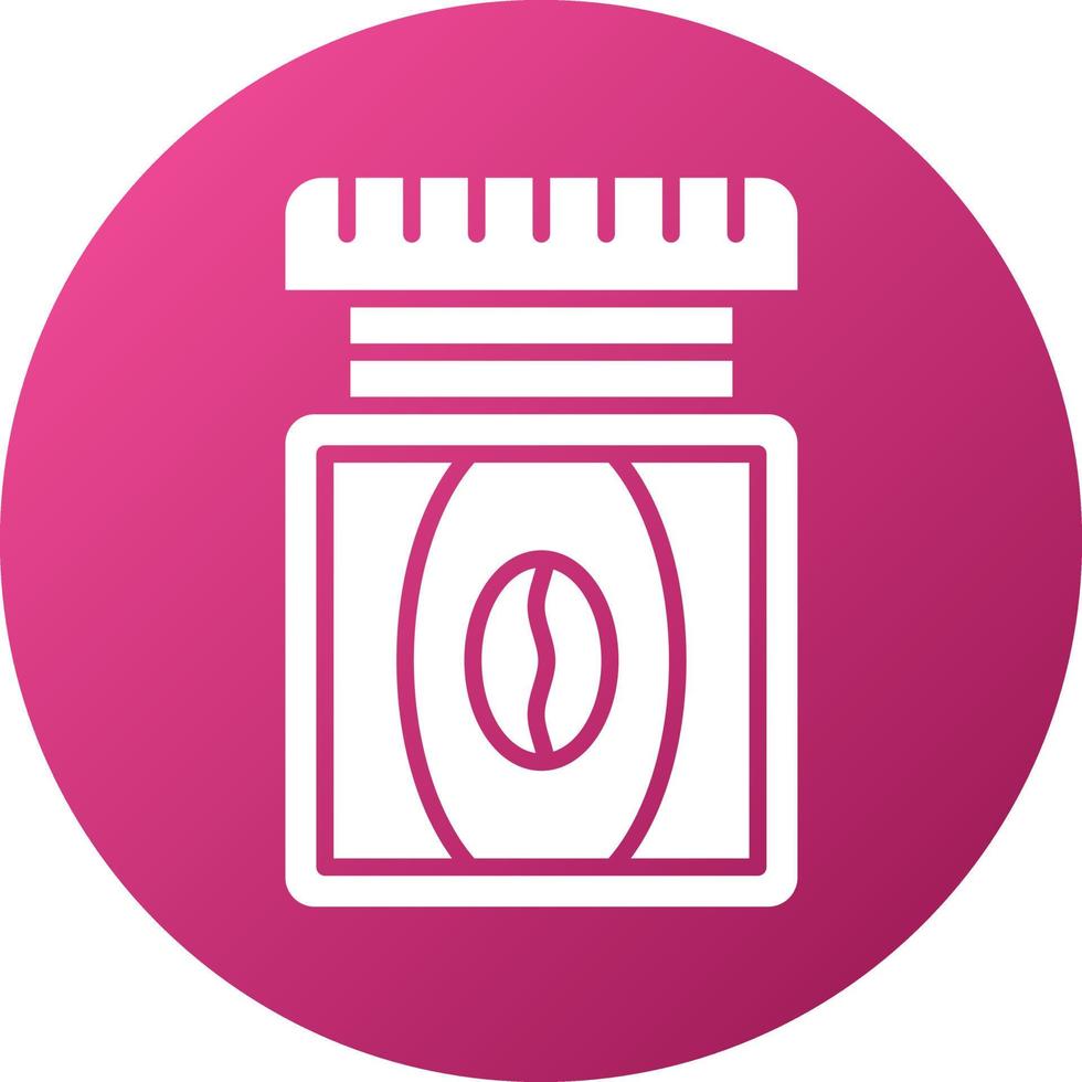 Coffee Jar Icon Style vector