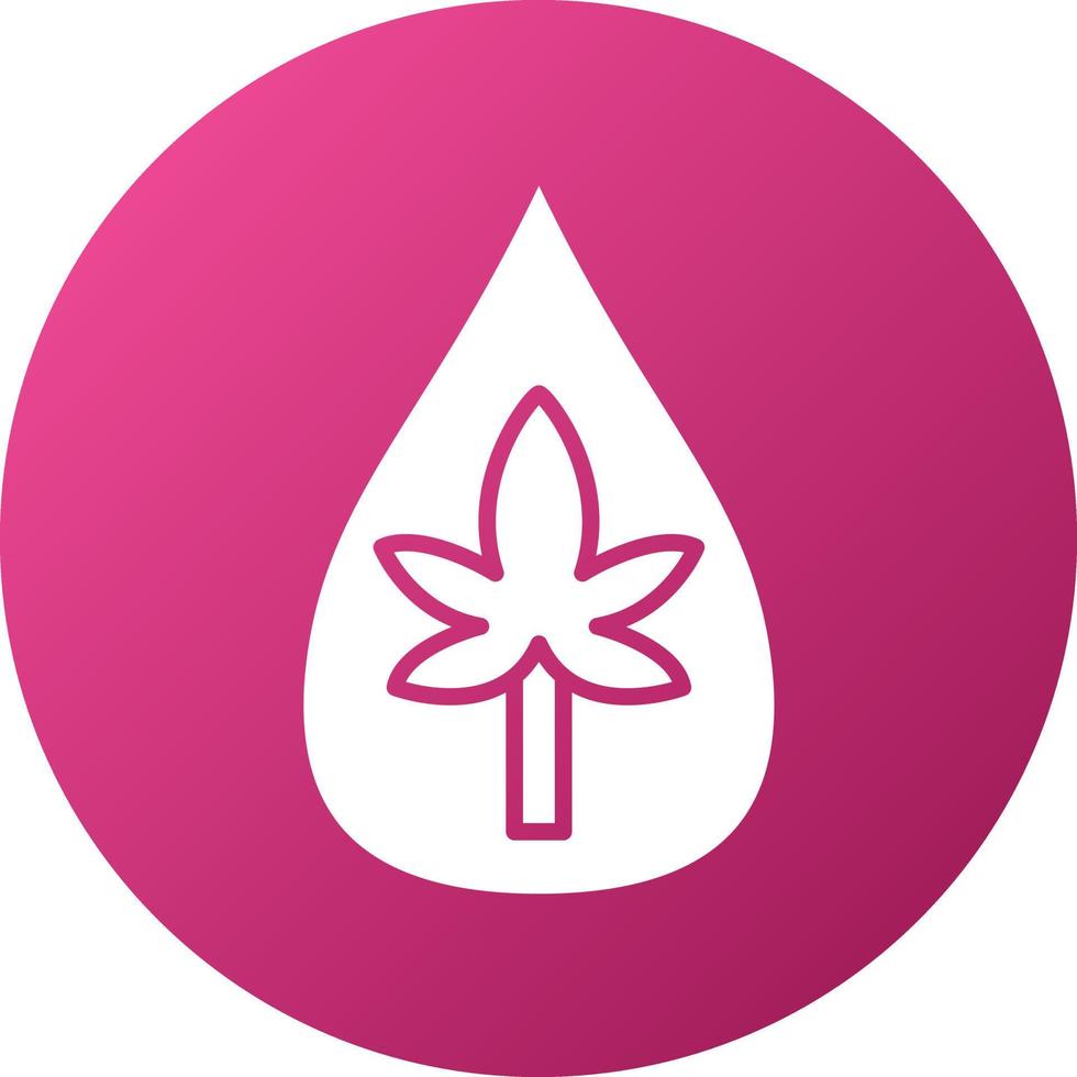Hemp Oil Icon Style vector