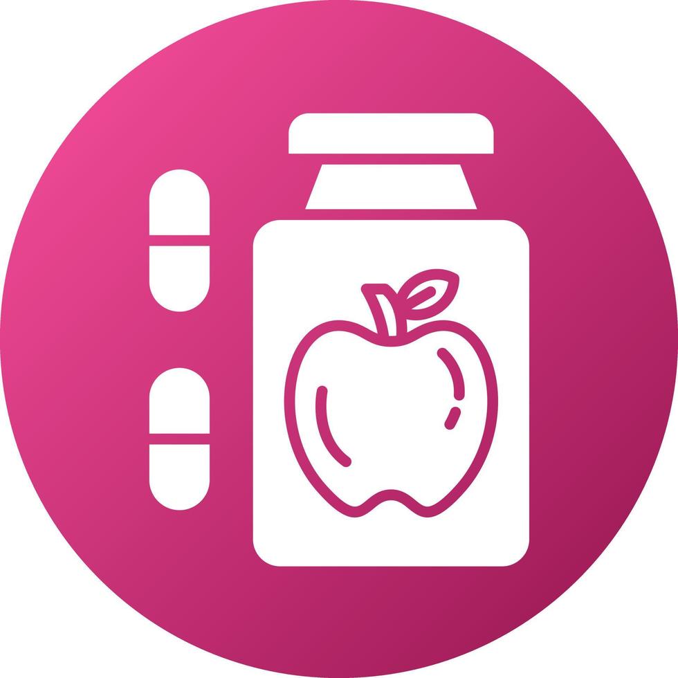 Dietary Food Supplements Icon Style vector