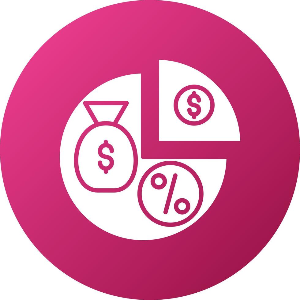 Dividends Icon Style vector