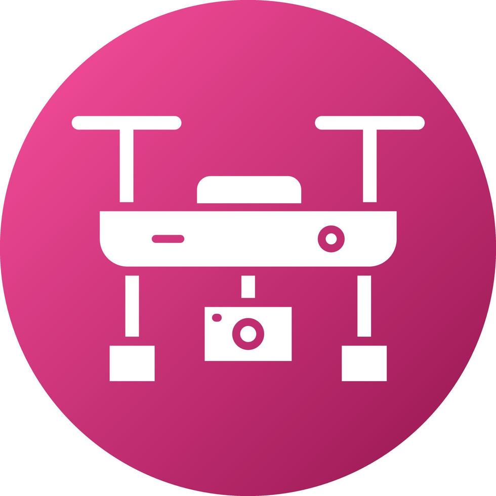 Camera Drone Icon Style vector