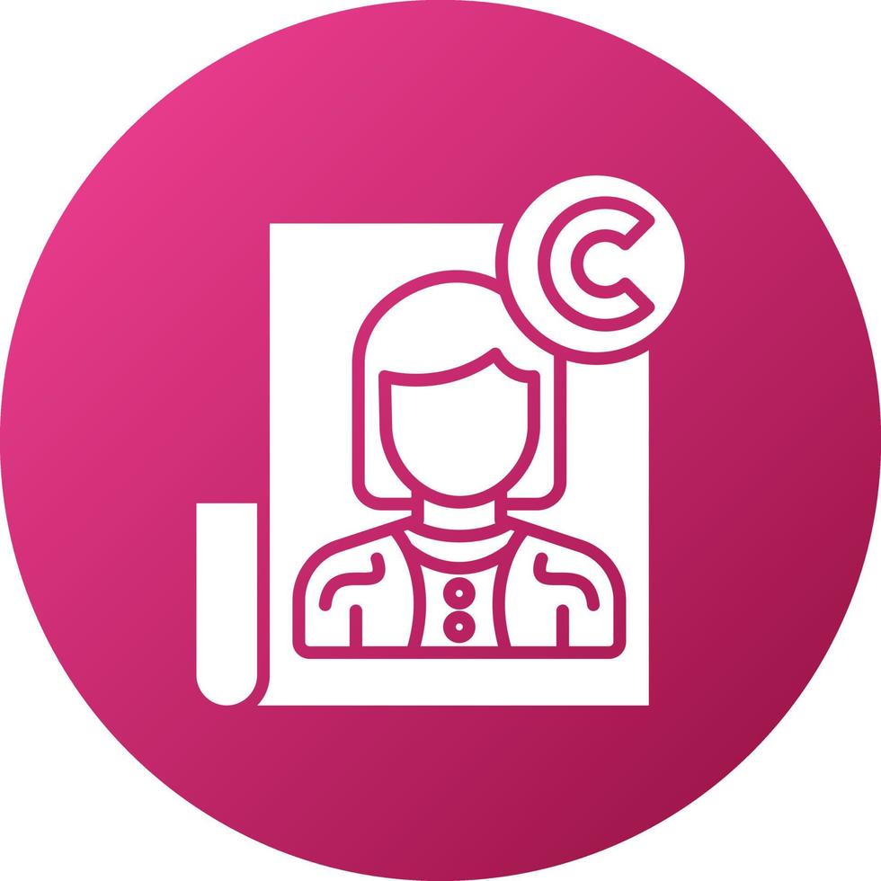 Copyright Icon Style vector