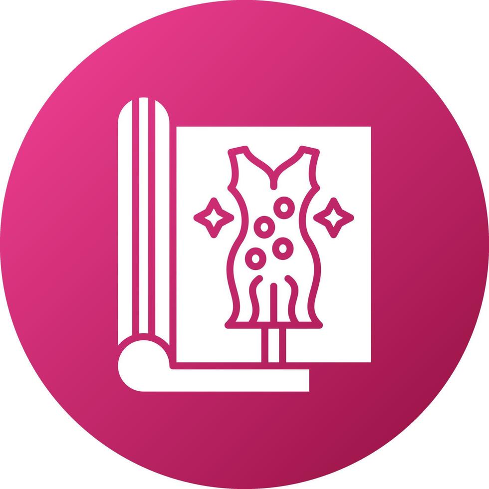 Fashion Magazine Icon Style vector