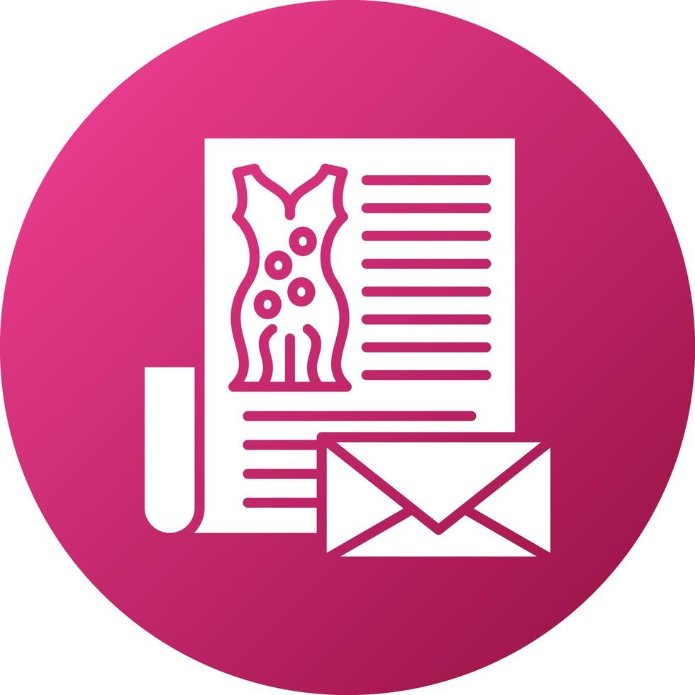Fashion Newsletter Icon Style vector