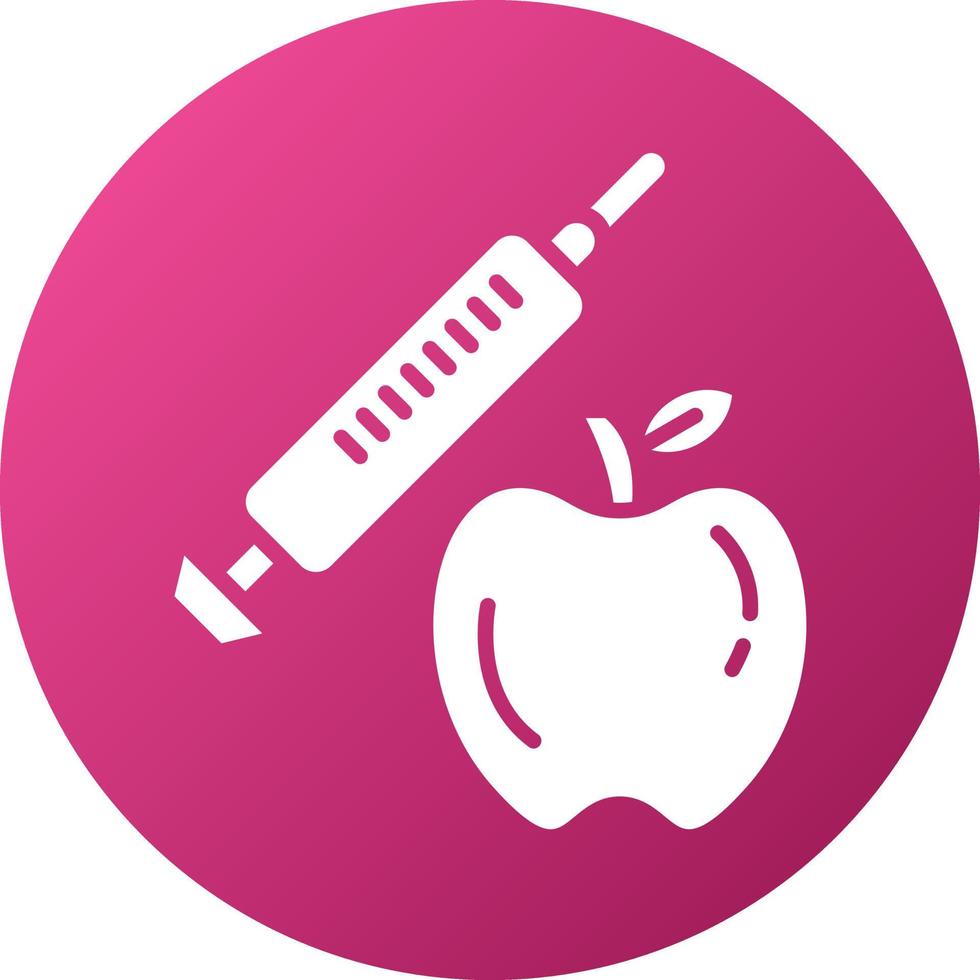 Genetic Modification Food Icon Style vector