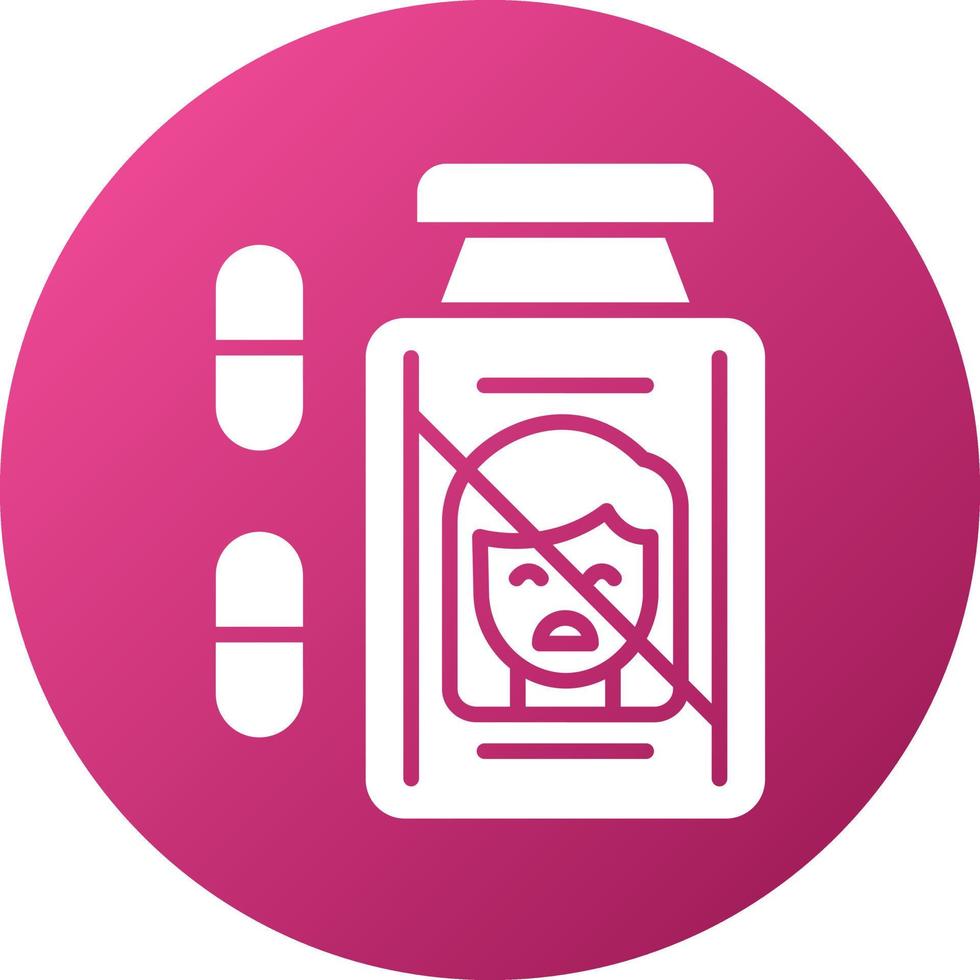 Antidepressant Icon Style vector